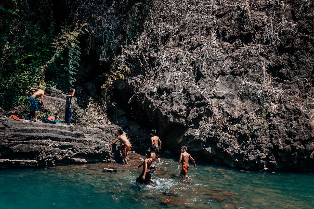 Trekking and Swimming in the Jungle, Dak Lak Province